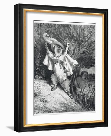 Puss in Boots-Gustave Doré-Framed Giclee Print