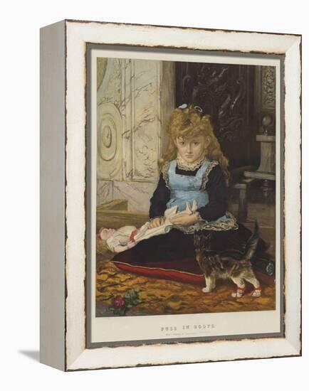 Puss in Boots-John Everett Millais-Framed Premier Image Canvas