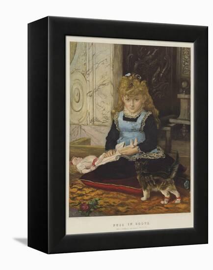 Puss in Boots-John Everett Millais-Framed Premier Image Canvas