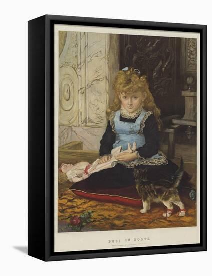 Puss in Boots-John Everett Millais-Framed Premier Image Canvas