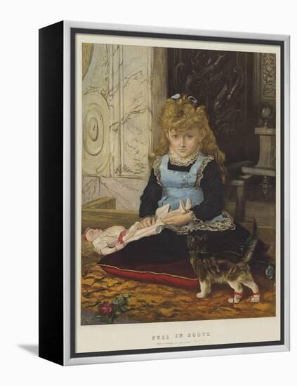 Puss in Boots-John Everett Millais-Framed Premier Image Canvas