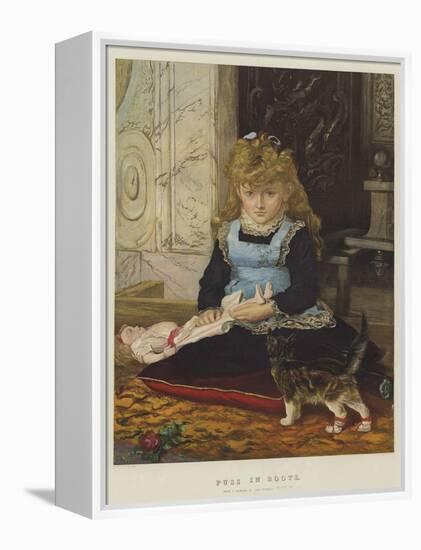 Puss in Boots-John Everett Millais-Framed Premier Image Canvas