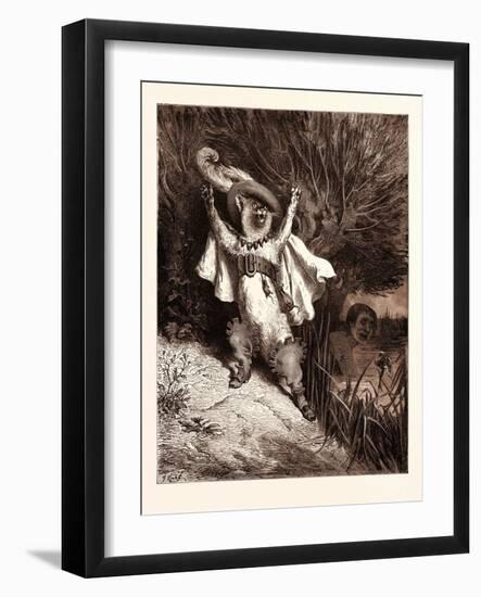 Puss in Boots-Gustave Dore-Framed Giclee Print
