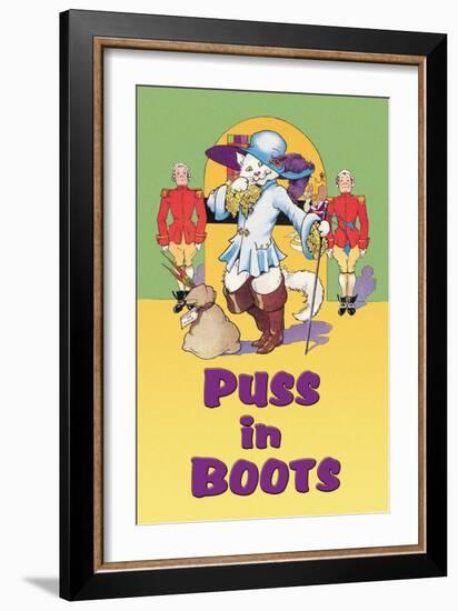 Puss in Boots-null-Framed Art Print