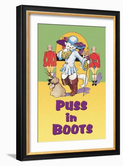 Puss in Boots-null-Framed Art Print