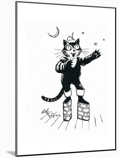 Puss in (Brick-Wall Platform) Boots-George Adamson-Mounted Giclee Print