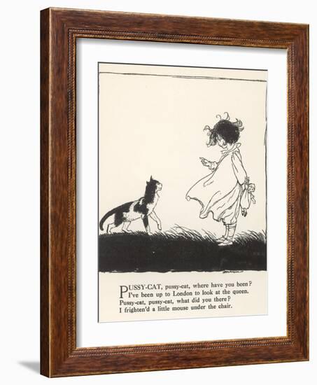 Pussy Cat, Pussy Cat-Arthur Rackham-Framed Photographic Print