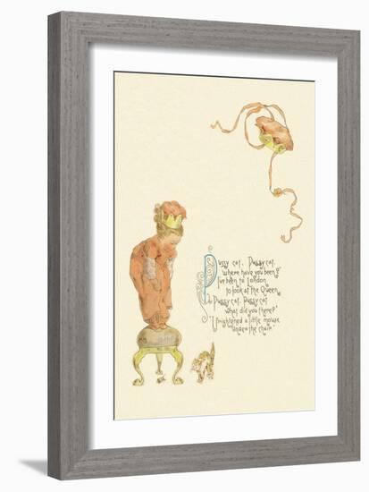 Pussy Cat, Pussy Cat-Maud Humphrey-Framed Art Print