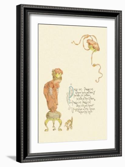 Pussy Cat, Pussy Cat-Maud Humphrey-Framed Art Print