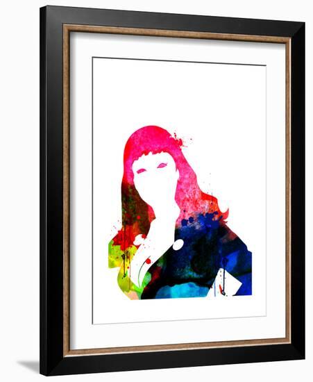 Pussy Cat Watercolor-Lora Feldman-Framed Premium Giclee Print