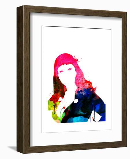 Pussy Cat Watercolor-Lora Feldman-Framed Art Print