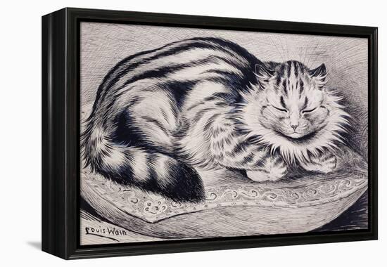 Pussy-Louis Wain-Framed Premier Image Canvas