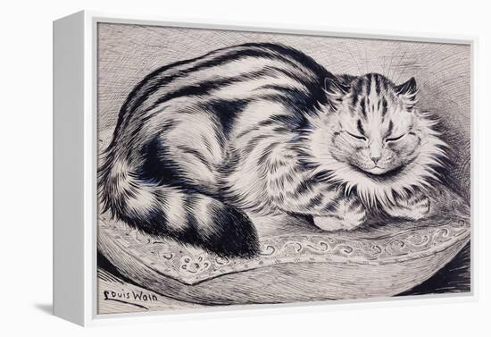 Pussy-Louis Wain-Framed Premier Image Canvas
