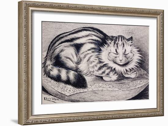 Pussy-Louis Wain-Framed Giclee Print