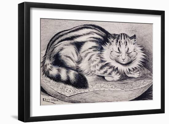 Pussy-Louis Wain-Framed Giclee Print