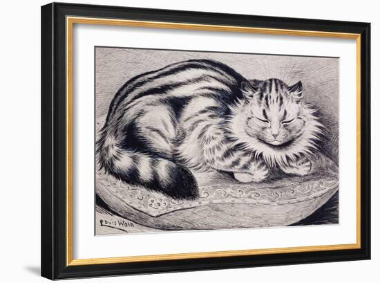 Pussy-Louis Wain-Framed Giclee Print