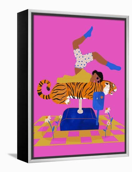 Put a tiger in your heart-Jota de jai-Framed Premier Image Canvas