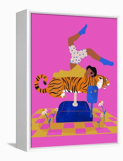 Put a tiger in your heart-Jota de jai-Framed Premier Image Canvas