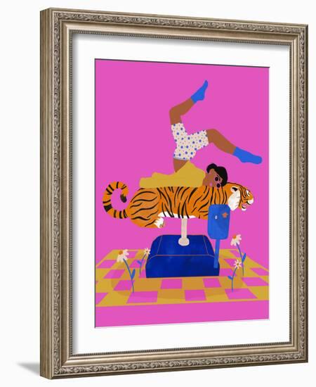 Put a tiger in your heart-Jota de jai-Framed Giclee Print