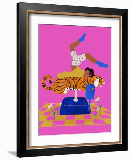 Put a tiger in your heart-Jota de jai-Framed Giclee Print