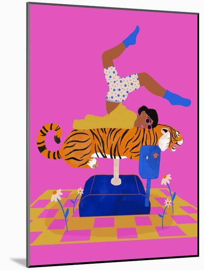 Put a tiger in your heart-Jota de jai-Mounted Giclee Print