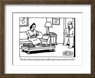 Depressing Porn Art - Put down that sad soft porn for middle-aged women and come to bed.\