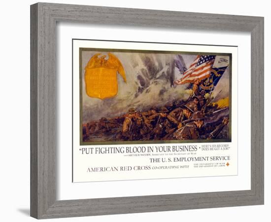 Put Fighting Blood in your Business-Dan Smith-Framed Art Print