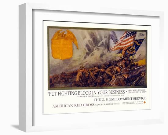 Put Fighting Blood in your Business-Dan Smith-Framed Art Print