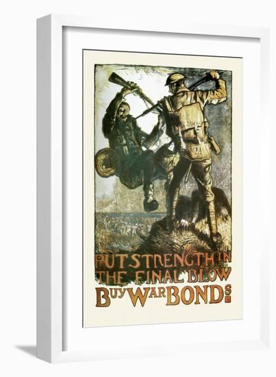 Put Strength in the Final Blow-Frank Brangwyn-Framed Art Print