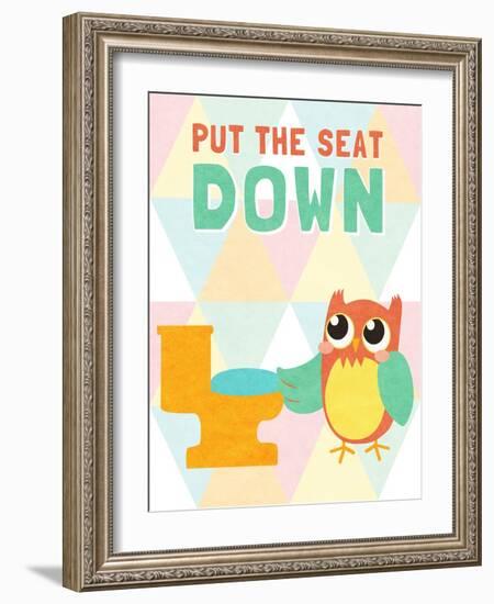 Put the Seat Down-SD Graphics Studio-Framed Art Print