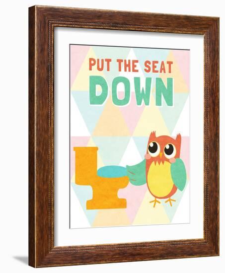 Put the Seat Down-SD Graphics Studio-Framed Art Print