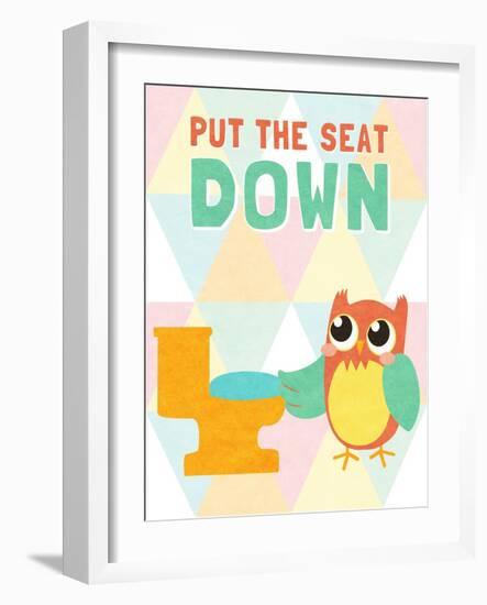 Put the Seat Down-SD Graphics Studio-Framed Art Print