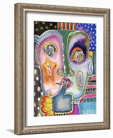 Put Your Brave Face On-Wyanne-Framed Giclee Print