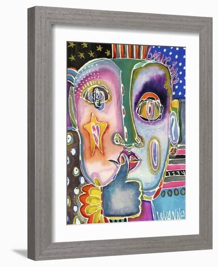 Put Your Brave Face On-Wyanne-Framed Giclee Print