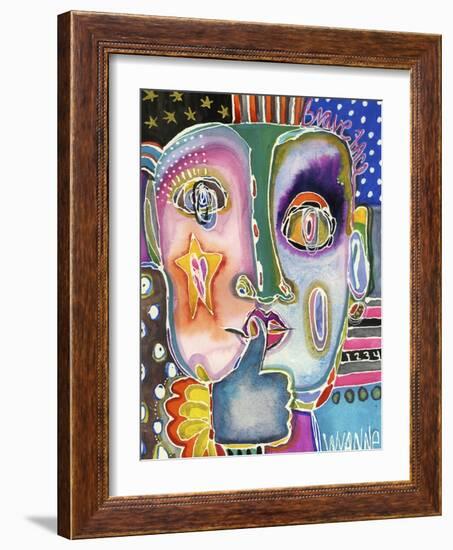 Put Your Brave Face On-Wyanne-Framed Giclee Print