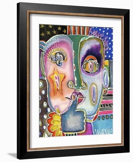 Put Your Brave Face On-Wyanne-Framed Giclee Print