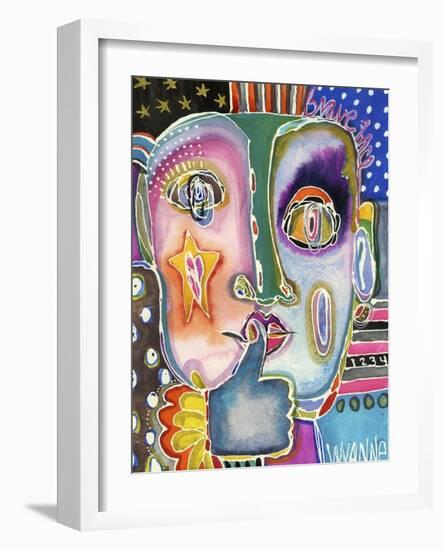 Put Your Brave Face On-Wyanne-Framed Giclee Print