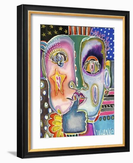 Put Your Brave Face On-Wyanne-Framed Giclee Print