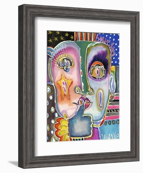 Put Your Brave Face On-Wyanne-Framed Giclee Print