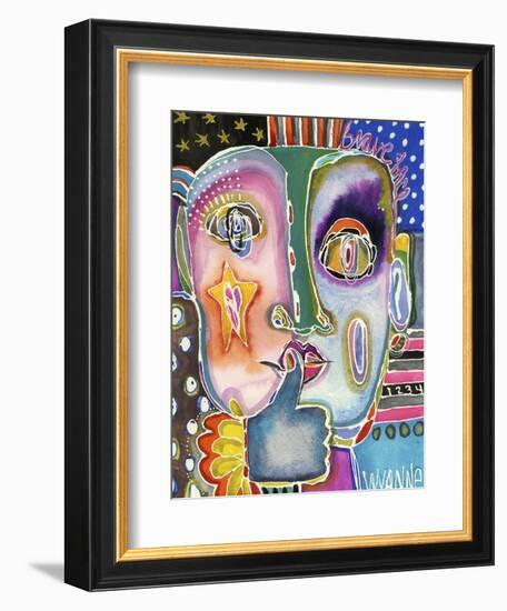 Put Your Brave Face On-Wyanne-Framed Giclee Print