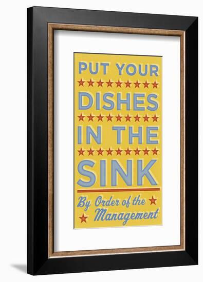 Put Your Dishes in the Sink-John W^ Golden-Framed Giclee Print