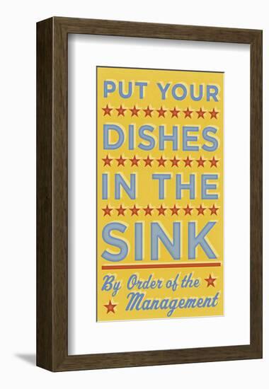 Put Your Dishes in the Sink-John W^ Golden-Framed Giclee Print