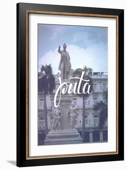 Puta-null-Framed Art Print