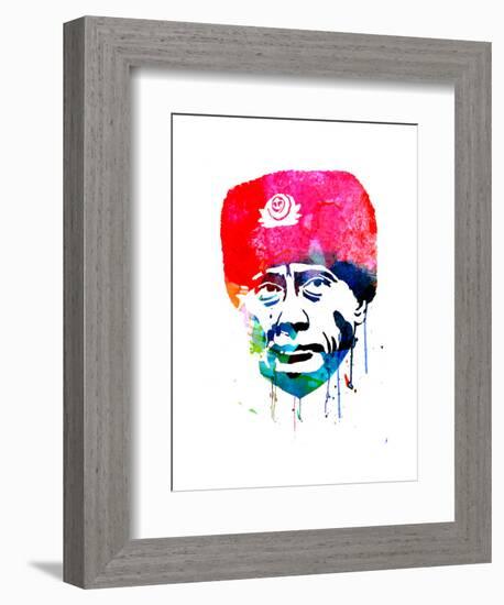 Putin Watercolor-Lora Feldman-Framed Art Print