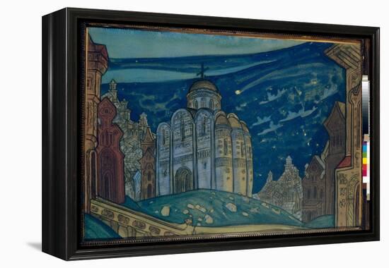 Putivi. Decor Pour L'opera  Prince Igor  De Alexandre Borodine (Borodin) (1833-1887). Oeuvre De Nic-Nicholas Roerich-Framed Premier Image Canvas