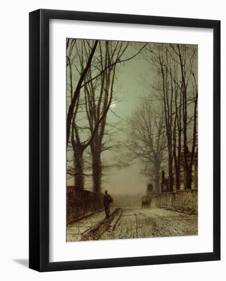 Putney Park Lane-John Atkinson Grimshaw-Framed Giclee Print