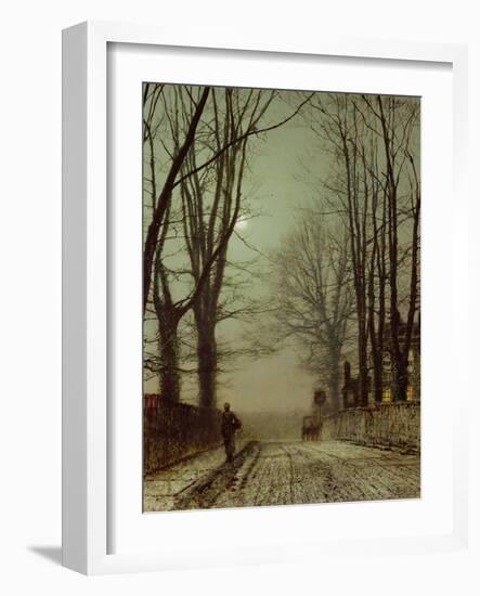 Putney Park Lane-John Atkinson Grimshaw-Framed Giclee Print