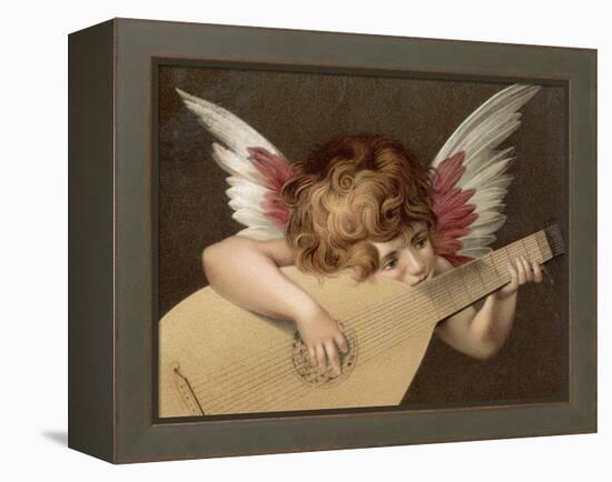 "Puto Che Suona La Guitarra", a Young Angel Plays the Guitar-Rosso Fiorentino (Battista di Jacopo)-Framed Premier Image Canvas