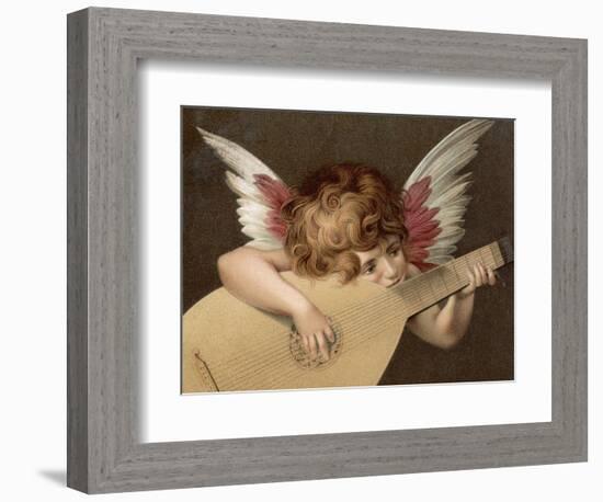 "Puto Che Suona La Guitarra", a Young Angel Plays the Guitar-Rosso Fiorentino (Battista di Jacopo)-Framed Photographic Print