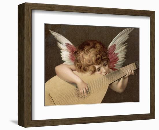 "Puto Che Suona La Guitarra", a Young Angel Plays the Guitar-Rosso Fiorentino (Battista di Jacopo)-Framed Photographic Print